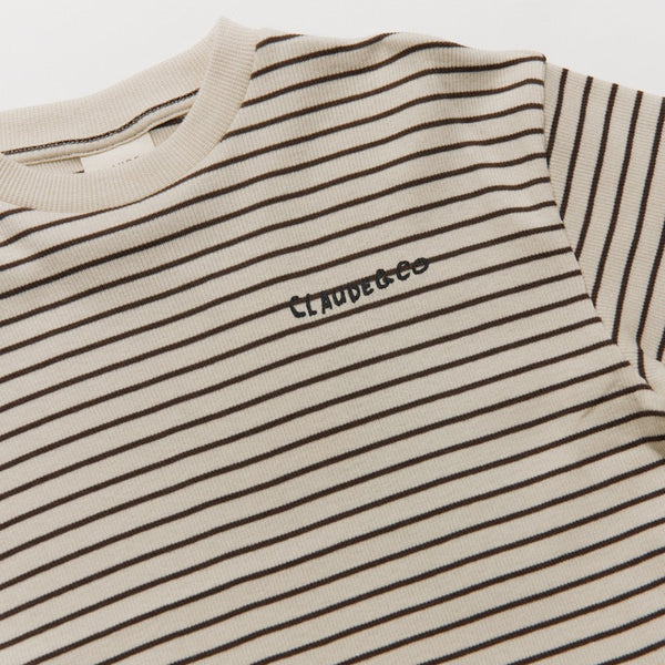Lenni Coco Striped Cotton Tee