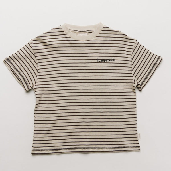 Lenni Coco Striped Cotton Tee