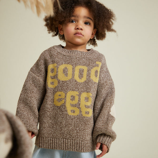 Greta Good Egg Organic Cotton Knit Sweater