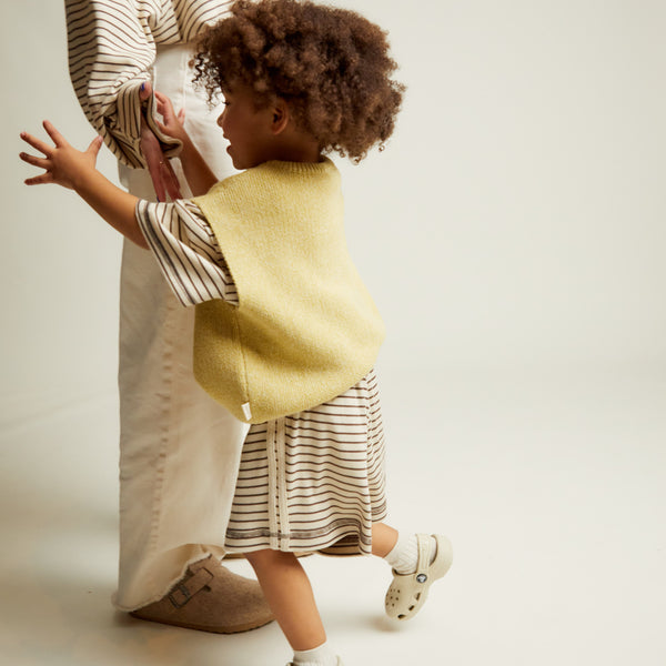 Noa Organic Cotton Knit Tank Vest (Mustard)