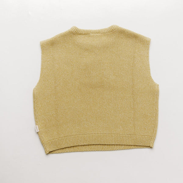 Noa Organic Cotton Knit Tank Vest (Mustard)