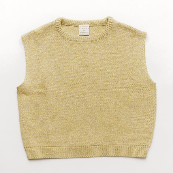 Noa Organic Cotton Knit Tank Vest (Mustard)