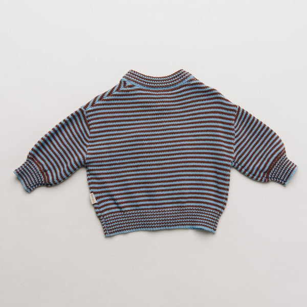 Emil Coco Sky Stripe Knit Cardigan