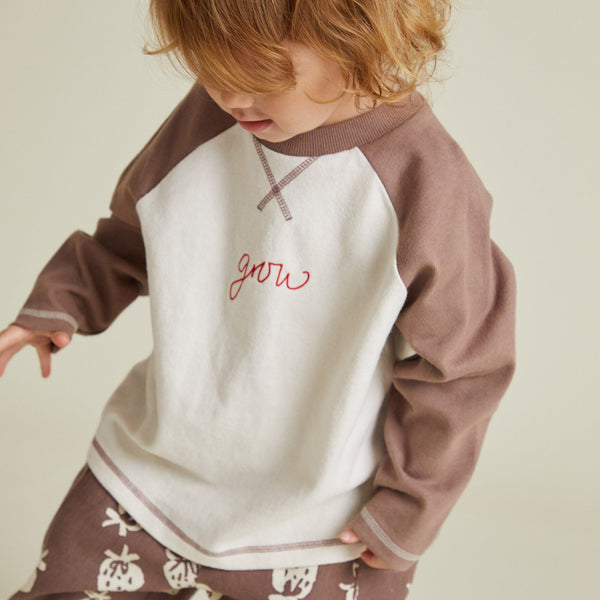 Jude Raglan Grow Cotton Long Sleeve Tee