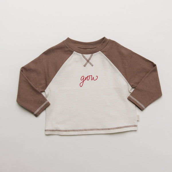 Jude Raglan Grow Cotton Long Sleeve Tee