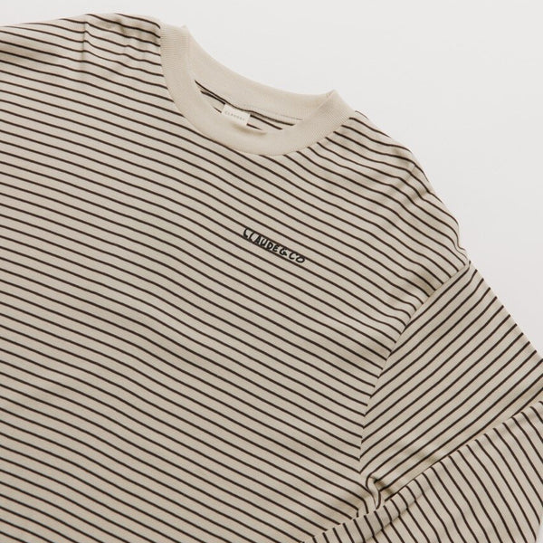 MAMA Lenni Coco Striped Cotton Tee