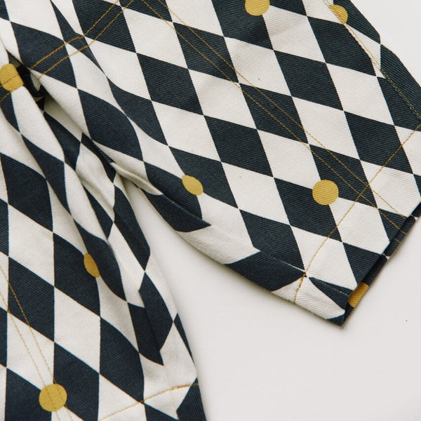 Rex Harlequin Spot Cotton Trouser