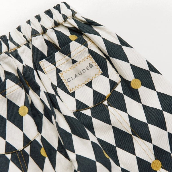 Rex Harlequin Spot Cotton Trouser