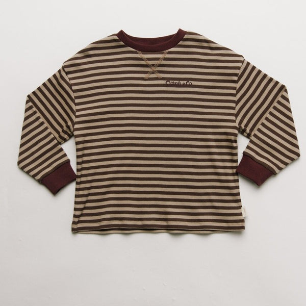 Jamie Acorn Stripe Cotton Long Sleeve Tee