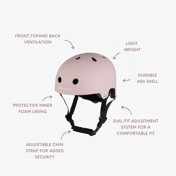 Banwood Classic Bike Helmet (Matte Dusty Pink)
