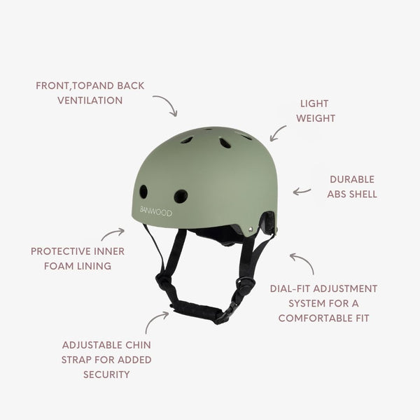 Banwood Classic Bike Helmet (Matte Forest)