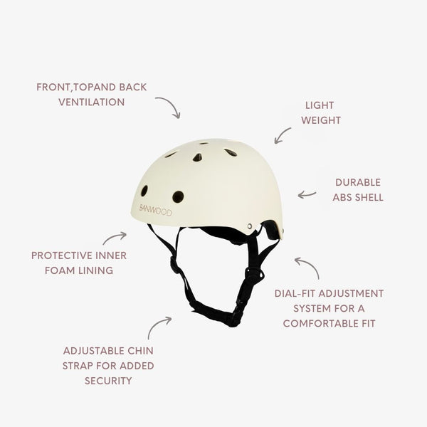 Banwood Classic Bike Helmet (Matte Cream)