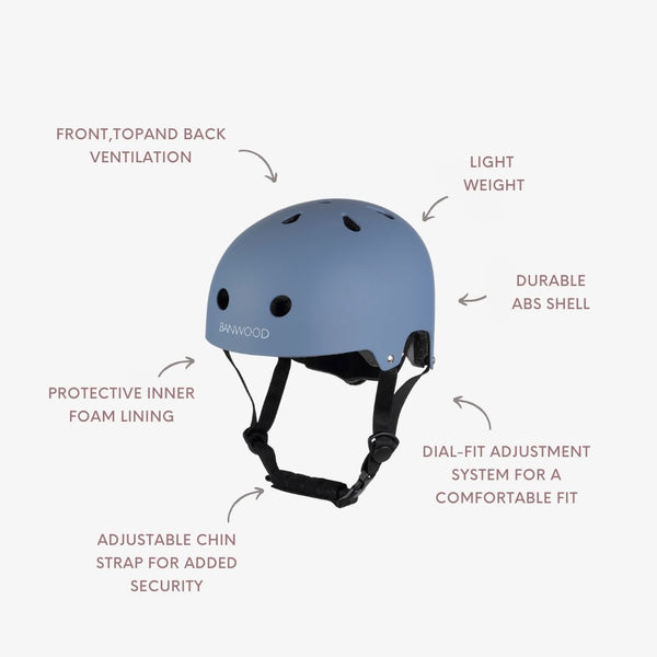Banwood Classic Bike Helmet (Matte Blue)