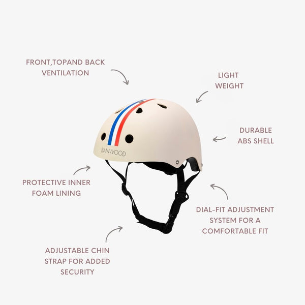 Banwood Classic Bike Helmet (Racer Stripe)