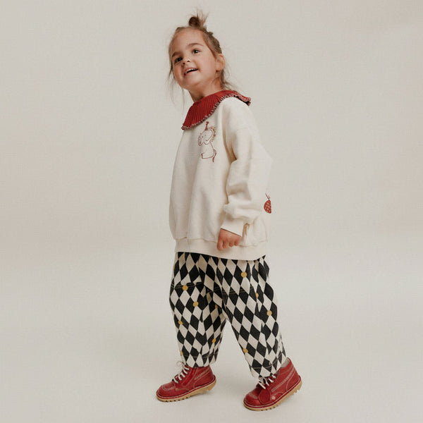 Rex Harlequin Spot Cotton Trouser