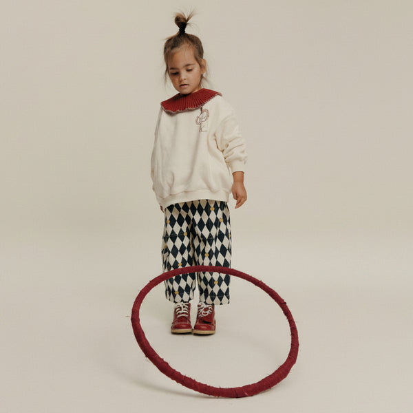 Rex Harlequin Spot Cotton Trouser