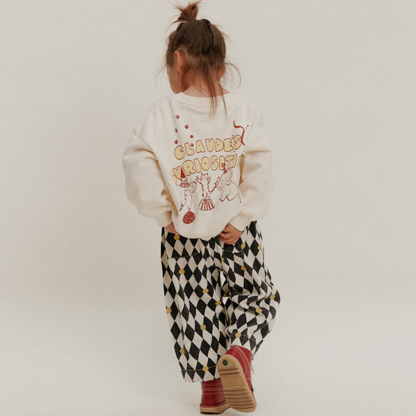 Rex Harlequin Spot Cotton Trouser