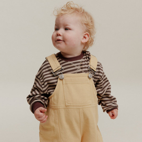 Blythe Honey Washed Cotton Dungarees