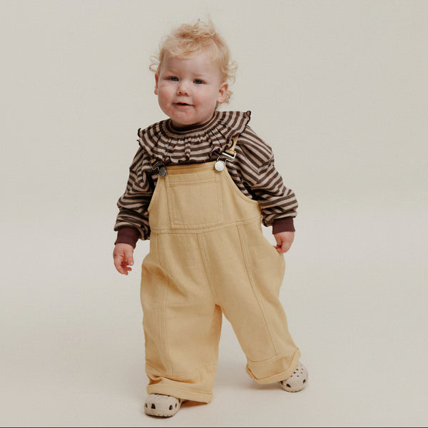 Blythe Honey Washed Cotton Dungarees