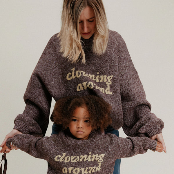 Lori Clowning Around Cotton Knit Sweater