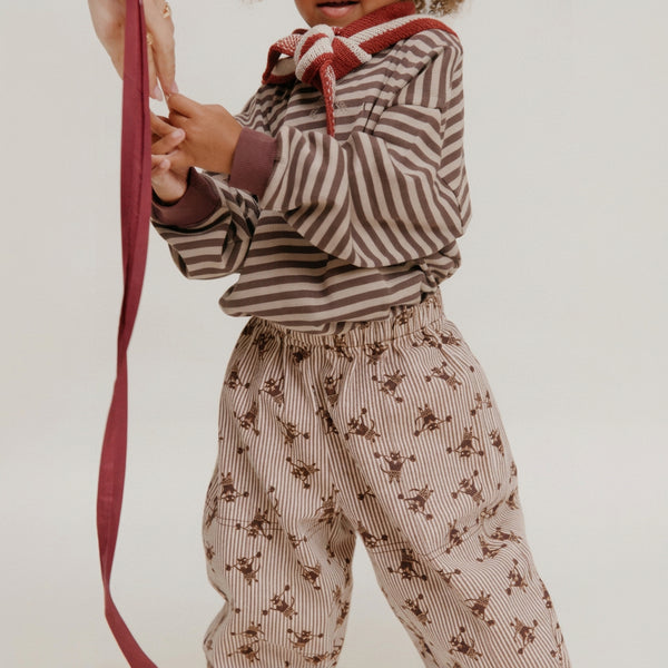 Rex Striped Strong Cat Cotton Trouser