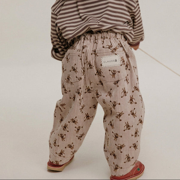 Rex Striped Strong Cat Cotton Trouser