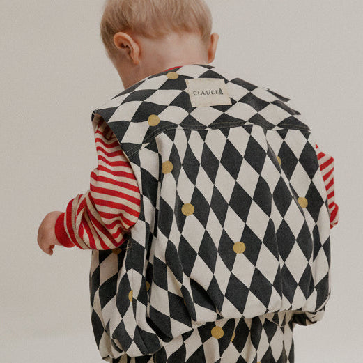 Rumi Harlequin Spot Cotton Gilet