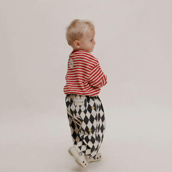 Rex Harlequin Spot Cotton Trouser