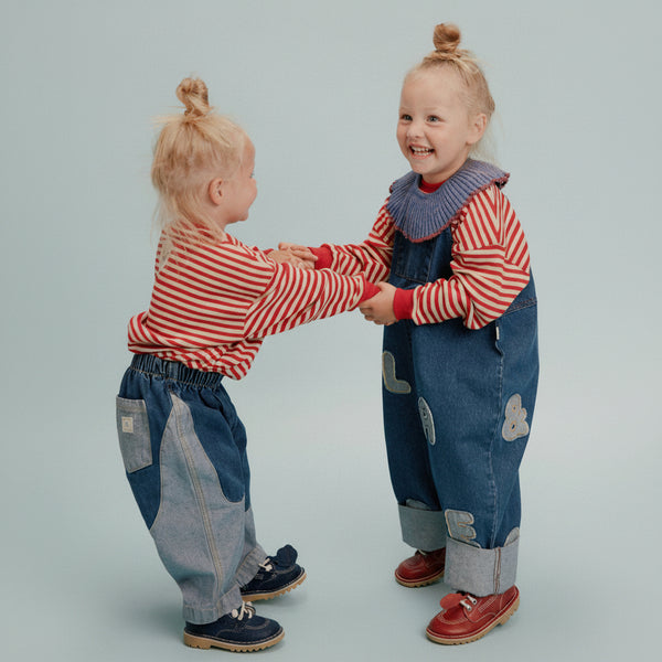 Blythe Claude Patch Cotton Denim Dungaree