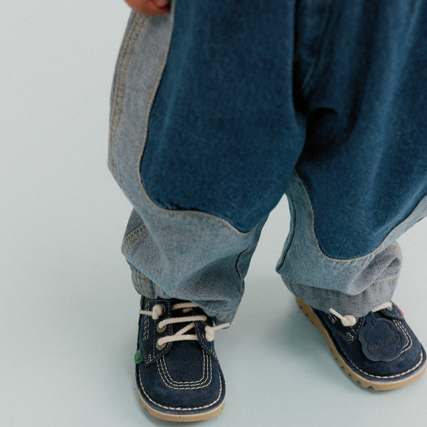 Emerson Wiggle Contrast Denim Cotton Trouser