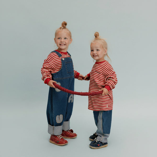 Blythe Claude Patch Cotton Denim Dungaree