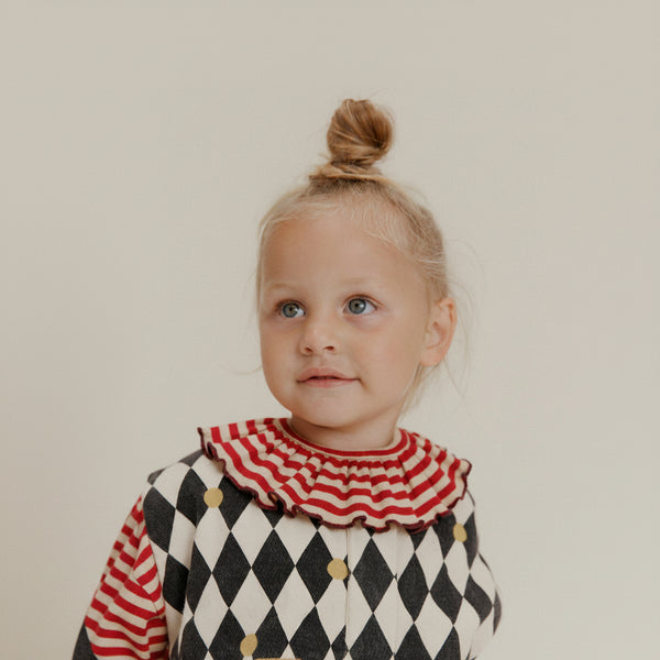 Rumi Harlequin Spot Cotton Gilet