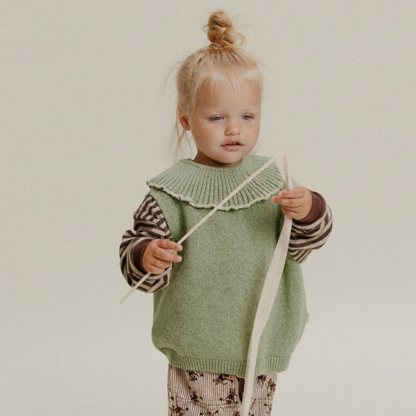 Noa Organic Cotton Knit Tank Vest (Apple)