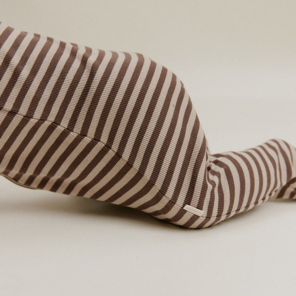 Milking It Acorn Stripe Rib Cotton Baby Onesie
