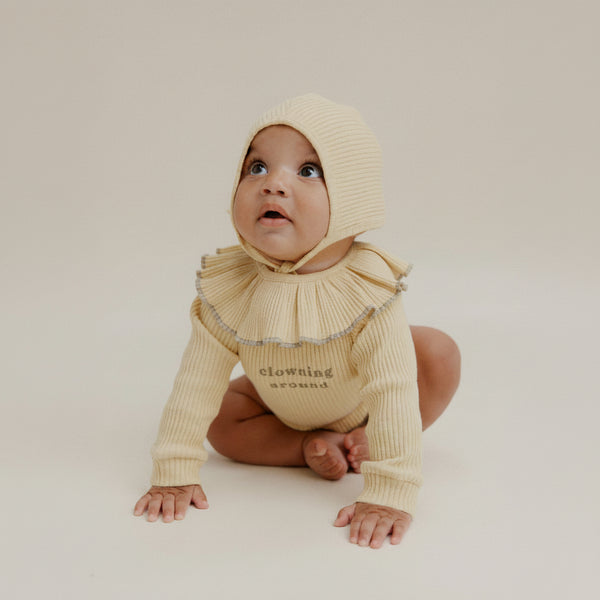 'Whatsup Buttercup' Detachable Frilled Collar Bib