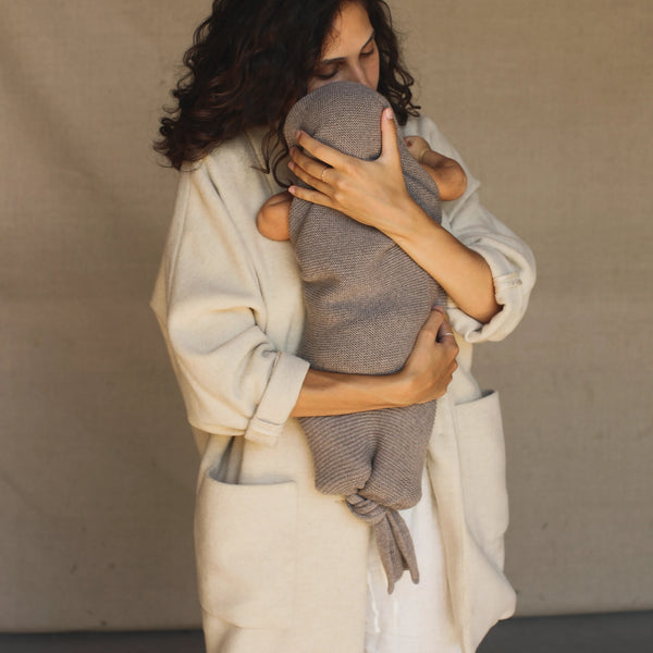 Merino Wool Cocoon (Grey Marl)