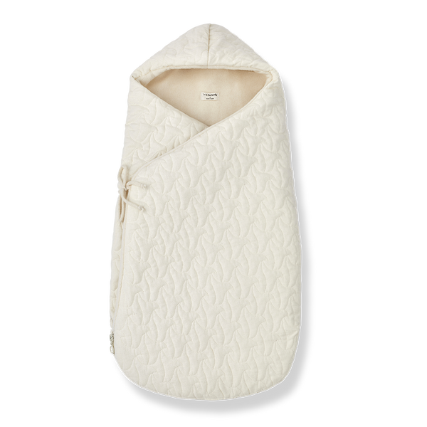 Corine Quilted Wrap-Over Baby Nest (Ecru)