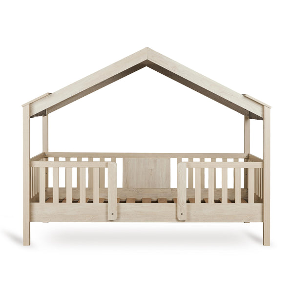 Chalet Montessori Junior Wooden House Bed 200x90cm (Natural Ash)