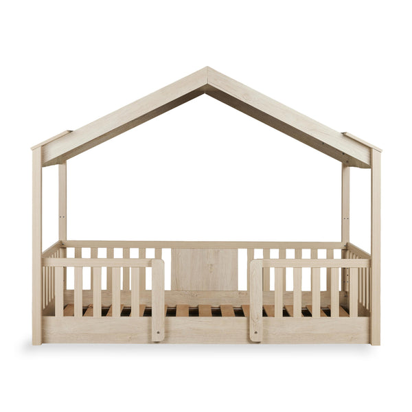 Chalet Montessori Junior Wooden House Bed 200x90cm (Natural Ash)