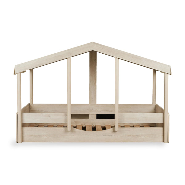 Cottage Montessori Junior Wooden House Bed 200x90cm (Natural Ash)