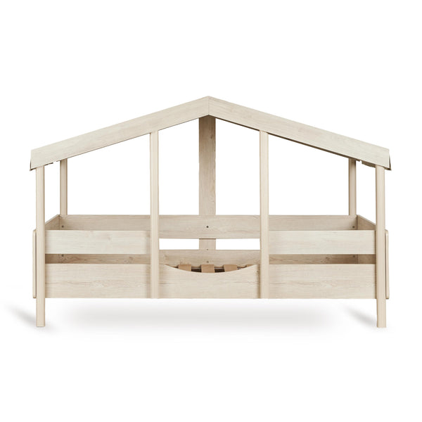 Cottage Montessori Junior Wooden House Bed 200x90cm (Natural Ash)