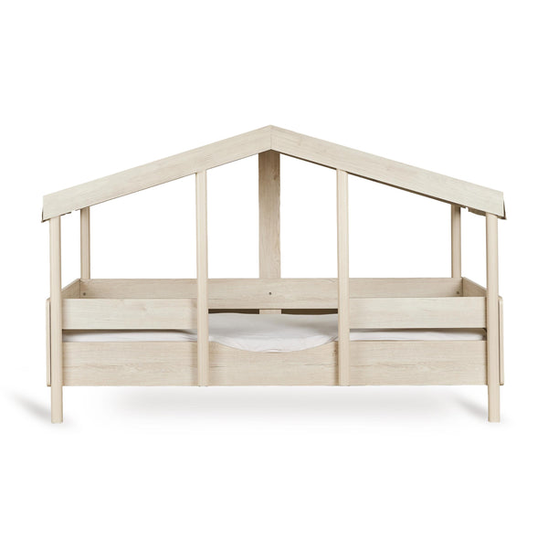 Cottage Montessori Junior Wooden House Bed 200x90cm (Natural Ash)