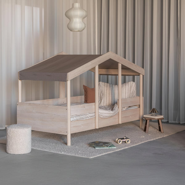 Cottage Montessori Junior Bed Fabric Roof (Chocolate)