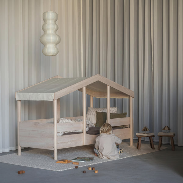 Cottage Montessori Junior Bed Fabric Roof (Butter)