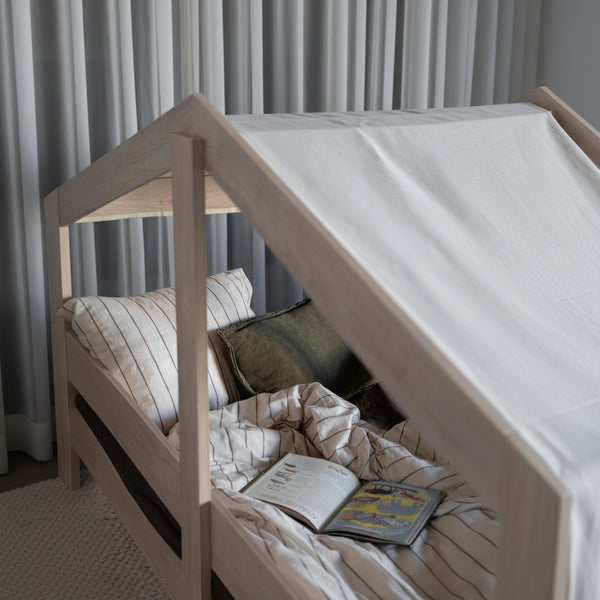 Cottage Montessori Junior Bed Fabric Roof (Butter)