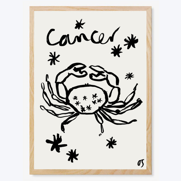 Cancer Star Sign Art Print