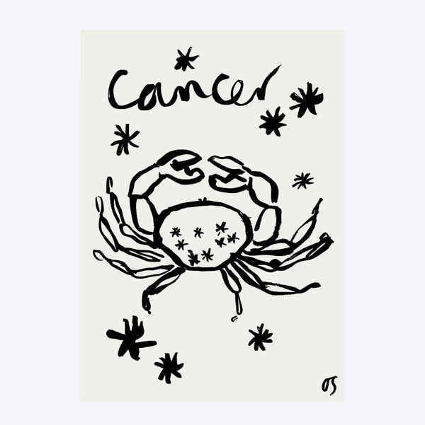 Cancer Star Sign Art Print
