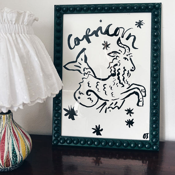 Capricorn Star Sign Art Print