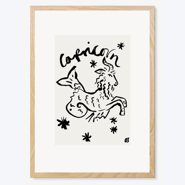 Capricorn Star Sign Art Print