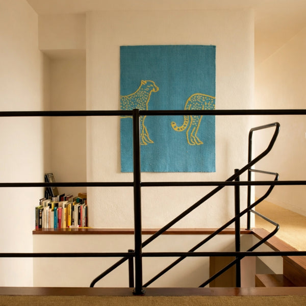 The Cheetah Hand Woven Wall Art
